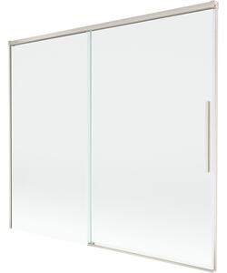 Mexen Rox, paravan de baie glisant cu 2 aripi 180 x 150 cm, sticlă transparentă de 8 mm, profil de oțel, 8C9-180-001-97-00