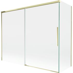 Mexen Rox, paravan de baie glisant cu 2 aripi 190 + 80 x 150 cm, sticlă transparentă de 8 mm, profil auriu lucios, 8C9-190-080-50-00