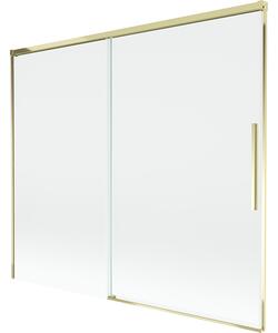 Mexen Rox, paravan de baie glisant cu 2 aripi 180 x 150 cm, sticlă transparentă de 8 mm, profil auriu lucios, 8C9-180-001-50-00