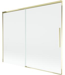 Mexen Rox, paravan de baie glisant cu 2 aripi 190 x 150 cm, sticlă transparentă de 8 mm, profil auriu lucios, 8C9-190-001-50-00