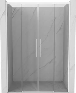 Mexen Rox, ușă de duș glisantă 140 cm, sticlă transparentă de 8 mm, profil alb, 8C2-140-002-20-00