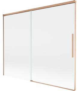 Mexen Rox, paravan de baie glisant cu 2 aripi 190 x 150 cm, sticlă transparentă de 8 mm, profil mat cupră, 8C9-190-001-65-00
