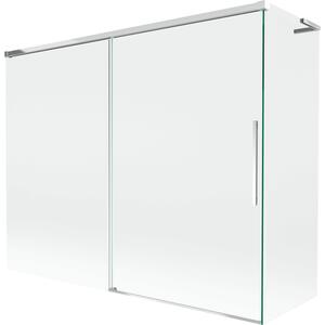 Mexen Rox, paravan de baie cu 2 aripi, tip L, 190 + 80 x 150 cm, sticlă transparentă de 8 mm, profil cromat, 8C9L-190-080-01-00