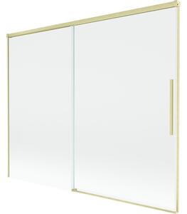 Mexen Rox, paravan de baie glisant cu 2 aripi 190 x 150 cm, sticlă transparentă de 8 mm, profil auriu mat, 8C9-190-001-55-00