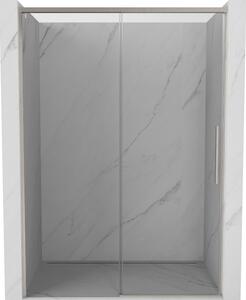 Mexen Rox, ușă de duș glisantă 140 cm, sticlă transparentă de 8 mm, profil din oțel, 8C2-140-000-97-00