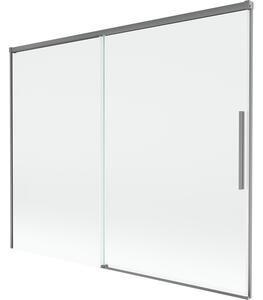 Mexen Rox, paravan de baie glisant cu 2 aripi 190 x 150 cm, sticlă transparentă de 8 mm, profil grafit, 8C9-190-001-95-00