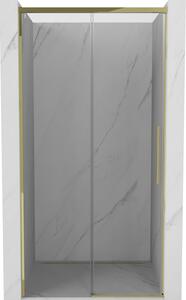 Mexen Rox, ușă de duș glisantă 130 cm, sticlă transparentă, profil auriu, 8C2-130-000-50-00