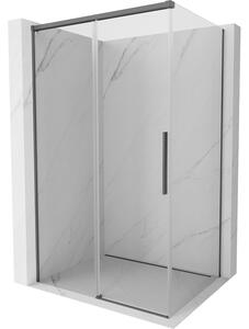 Mexen Rox, cabină de duș glisantă 105 x 70 cm, sticlă transparentă de 8 mm, profil grafit periat, 8C2-105-070-66-00