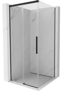 Cabină de duș glisantă Mexen Rox 120 x 120 cm, sticlă transparentă, profil negru, 8C2-120-120-70-00
