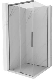 Mexen Rox, cabină de duș glisantă 110 x 110 cm, sticlă transparentă de 8 mm, profil grafit, 8C2-110-110-95-00