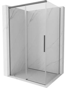 Mexen Rox, cabină de duș glisantă 120 x 110 cm, sticlă transparentă de 8 mm, profil grafit, 8C2-120-110-95-00