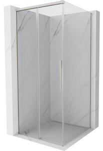 Mexen Rox, cabină de duș glisantă 110 x 110 cm, sticlă transparentă de 8 mm, profil din oțel, 8C2-110-110-97-00