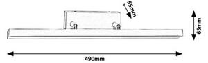 Rabalux 5782 - Aplică perete baie LED ANDREW LED/12W/230V IP44