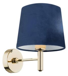 Lampă de perete PONTE 1xE27/15W/230V albastră/alamă Argon 4348