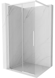 Mexen Rox, perete de duș 80 x 200 cm, sticlă transparentă de 8 mm, profil alb, 8C2-080-003-20-00