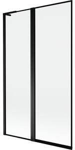 Mexen Mist L, paravan de baie cu 2 aripi, stânga 110 x 150 cm, ramă neagră, negru - 8A9L-110-011-70-70-L