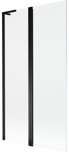 Mexen Mist L, paravan de baie cu 2 aripi 100 x 150 cm, sticlă transparentă, profil negru, 8A9L-100-011-70-00
