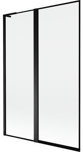 Mexen Mist L, paravan de baie cu 2 aripi, stânga 120 x 150 cm, ramă neagră, negru - 8A9L-120-011-70-70-L