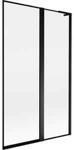 Mexen Mist L, paravan de baie cu 2 aripi, dreapta 110 x 150 cm, ramă neagră, negru - 8A9L-110-011-70-70-P