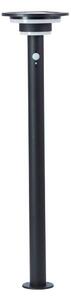 Lampă LED solară cu senzor Brilliant GARVINA LED/3W/3,7V 85 cm IP44 negru