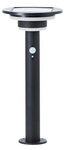 Lampă LED solară cu senzor Brilliant GARVINA LED/3W/3,7V 45 cm IP44 negru