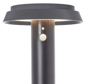 Lampă LED solară cu senzor Brilliant ALVERO LED/4W/3,7V 50 cm IP44 negru