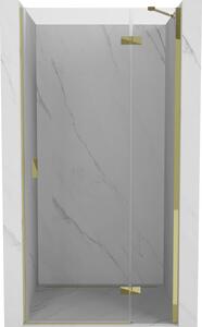 Mexen Mist-H, ușă de duș cu 1 aripă, dreapta 80 cm, sticlă transparentă, profil auriu lucios, 8A5-080-000-50-00-P