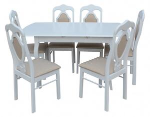 Set Masa RH7211 extensibila 120/150x80x76 cm, cu 6 scaune RH561C