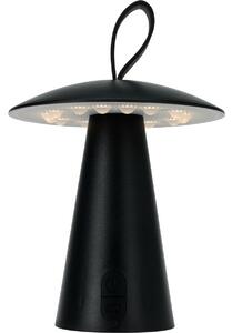 Lampa de masă portabilă cu LED Boise de exterior, negru,, USB, 15 x 17 cm, plastic