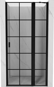 Mexen MIST, ușă de duș cu 1 canat (1d+1s) 70x200 cm, sticlă transparentă de 6 mm cu model de grilă, dreapta, 8A4-070-000-70-77-P