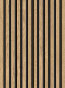 Mexen Lam-B, lamele acustice de perete 275 × 30 cm, placă HDF 4 mm, furnir tehnic, pin clasic, S100-275307-3015-012