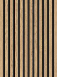 Mexen Lam-F, lamele acustice de perete 275 × 30 cm, suport din fetru 8 mm, furnir tehnic, pin clasic, S105-275307-3015-012