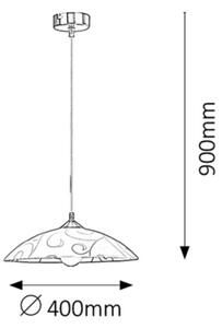 Rabalux 3856 - Lustra HARMONY LUX 1xE27/60W/230V