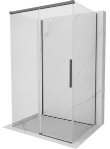 Mexen Rox-3S, cabină de duș cu 3 pereți 110 x 70 cm, sticlă transparentă de 8 mm, profil grafit, 8C2-110-070-66-00-3S