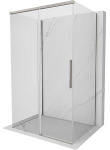 Mexen Rox-3S, cabină de duș cu 3 pereți 105 x 75 cm, sticlă transparentă de 8 mm, profil de oțel, 8C2-105-075-97-00-3S