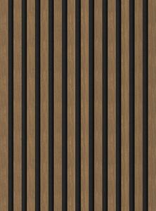 Mexen Lam-F, lamele acustice de perete 275 × 30 cm, suport din fetru 8 mm, furnir tehnic, nuc natural, S105-275307-3015-016