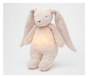 Pluș de îmbrățișat cu sunete și lumină Moonie iepuraș 2.0 organic rose