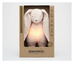 Pluș de îmbrățișat cu sunete și lumină Moonie iepuraș 2.0 organic rose