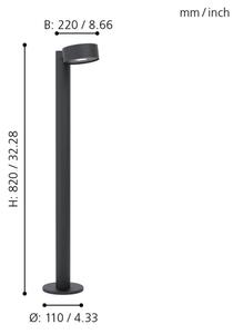 Eglo 98739 - Lampă LED pentru exterior PALOSCO LED/6W/230V IP44
