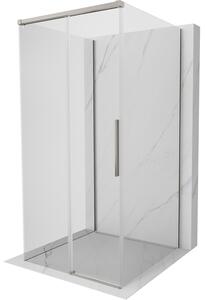 Mexen Rox-3S, cabină de duș cu 3 pereți 110 x 110 cm, sticlă transparentă de 8 mm, profil de oțel, 8C2-110-110-97-00-3S