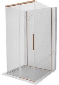 Cabină de duș Mexen Rox-3S cu 3 pereți 110 x 110 cm, sticlă transparentă de 8 mm, profil din cupru, 8C2-110-110-65-00-3S