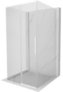 Mexen Rox-3S, cabină de duș cu 3 pereți 110 x 110 cm, sticlă transparentă de 8 mm, profil alb, 8C2-110-110-20-00-3S