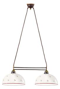 Lustră pe cablu Kolarz 731.82.68 NONNA 2xE27/75W/230V roșu