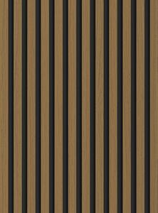 Mexen Lam-B, lamele acustice de perete 275 × 30 cm, placă HDF 4 mm, furnir tehnic, tec auriu, S100-275307-3015-014