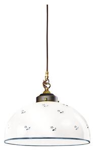 Lustră pe cablu Kolarz 731.32.19 NONNA 1xE27/75W/230V d. 36 cm albastru