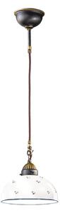 Lustră pe cablu Kolarz 731.30.24 NONNA 1xE27/75W/230V d. 30 cm albastru