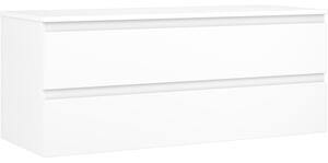 Mexen Orio, mobilier de baie 120 cm cu blat, 2 sertare, alb mat, 91A10-12047-2-BFFC01