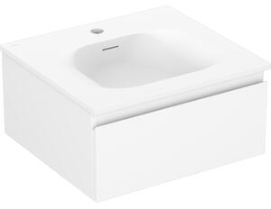 Mexen Orio, mobilier baie 50 cm cu lavoar Vela, 1 sertar, alb mat, 91A10-05023-1-BF01-W23M01