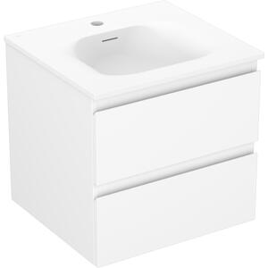 Mexen Orio, mobilier baie 50 cm cu lavoar Vela, 2 sertare, alb mat, 91A10-05047-2-BFF01-W23M01