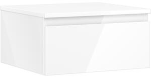 Mexen Orio, mobilier de baie 50 cm cu blat, 1 sertar, alb lucios, 91A10-05023-1-BFC00